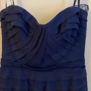 BCBG Strapless Chiffon Dress